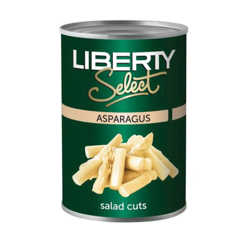 Liberty Asparagus Cuts 410g, supplied by Caterlink SA.