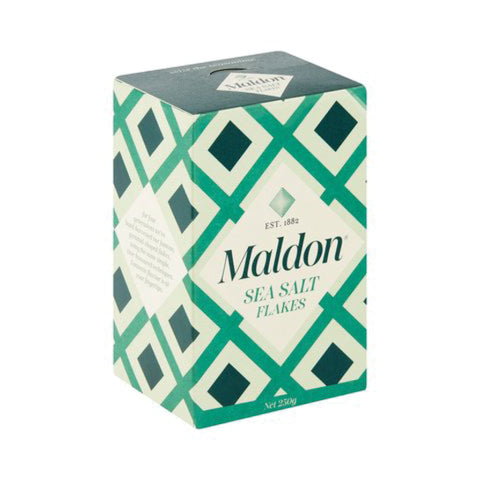 Maldon Sea Salt 250g, supplied by Caterlink SA.