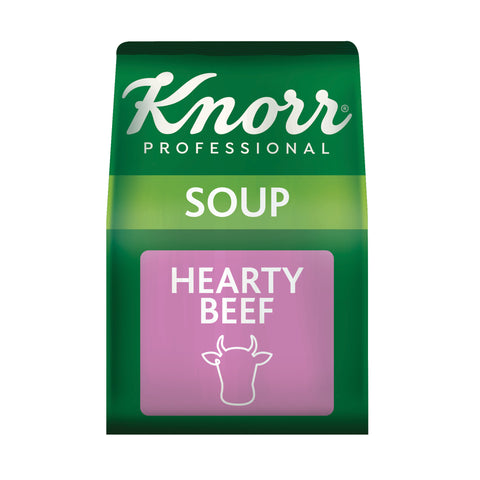 Knorr Hearty Beef Soup 1.6lt, supplied by Caterlink SA.