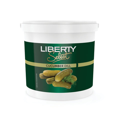 Liberty Dill Cucumber Whole Bucket 2.5kg, supplied by Caterlink SA.