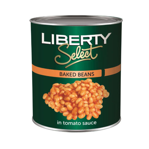 Liberty Beans Baked in Tomato Sauce 410g, supplied by Caterlink SA.