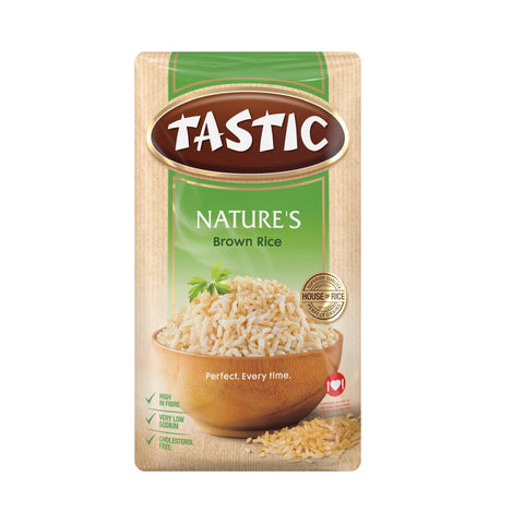 Tastic Brown Rice 1kg, supplied by Caterlink SA.