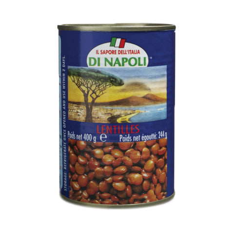 Di Napoli Lentils in Brine 400g, supplied by Caterlink SA.