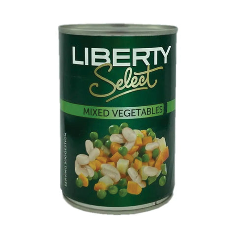 Liberty Mixed Vegetables 410g, supplied by Caterlink SA.