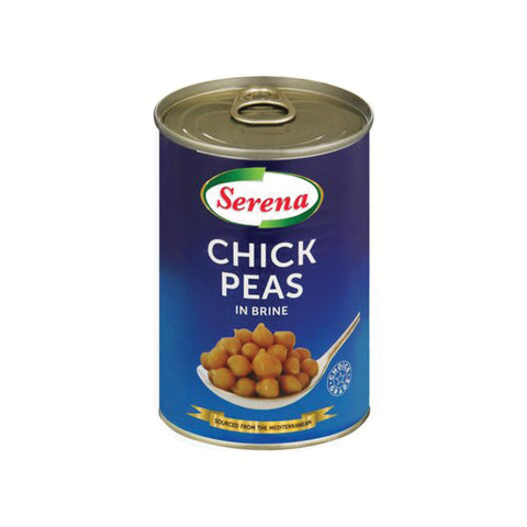 Serena Chick Peas 400g, supplied by Caterlink SA.