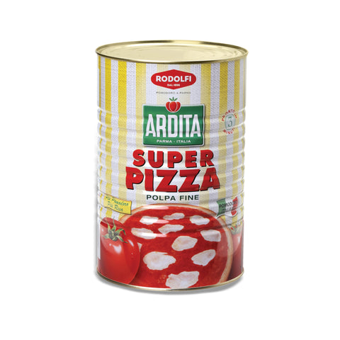 Rodolfi Ardita Super Pizza Polpa Fine Sauce 4kg, supplied by Caterlink SA.