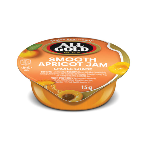 All Gold Apricot Jam Portions 200's, supplied by Caterlink SA.