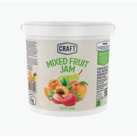 Craft Mixed Fruit Jam 3kg, suppplied by Caterlink SA.