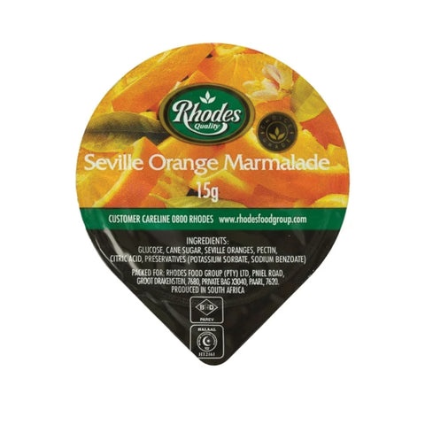 Rhodes Marmalade Jam Portions 200 x 15g, supplied by Caterlink SA.