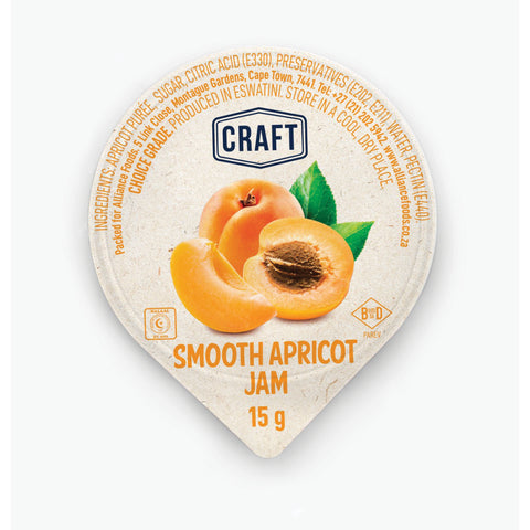 Craft Apricot Jam Portions 80 x 15g, supplied by Caterlink SA.