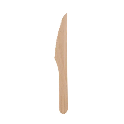 Wooden Dessert Knives 100's, supplied by Caterlink SA.