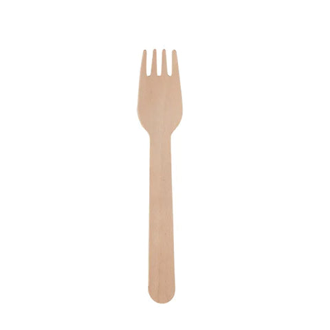 wooden Fork 100's(WFork 140mm), supplied by Caterlink SA.