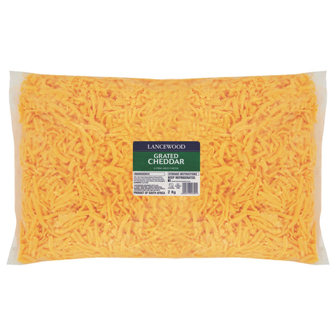 Lancewood Grated Cheddar Cheese supplied by Caterlink SA