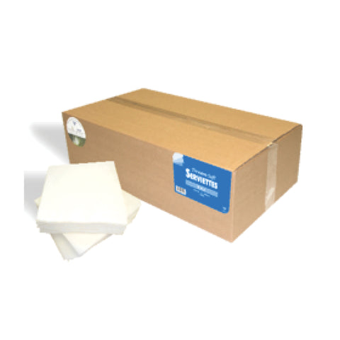 White 1 Ply Paper Serviettes 30 x 30cm 1000's, supplied by Caterlink SA.