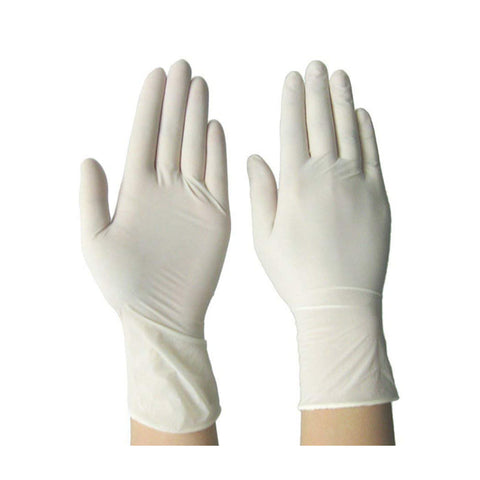 Disposable Medium Latex Gloves 100's, supplied by Caterlink SA.