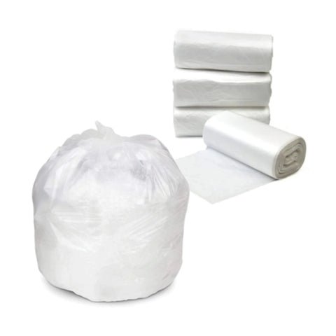 White Bin Bag Liners 250's 480 x 560, supplied by Caterlink SA.