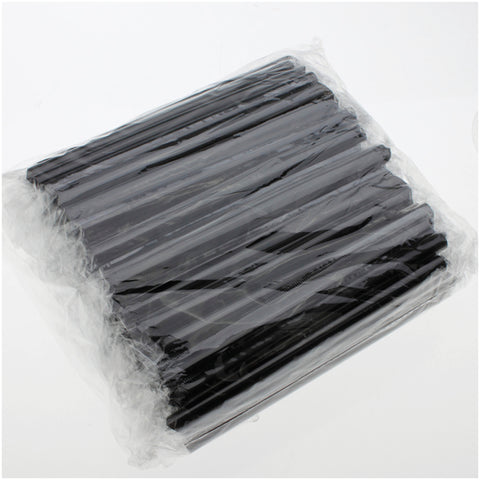 Black Unwrapped Milkshake Straws 250, supplied by Caterlink SA.