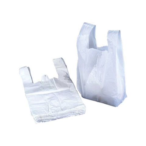 White Midi Carrier Bags 250's, supplied by Caterlink SA.