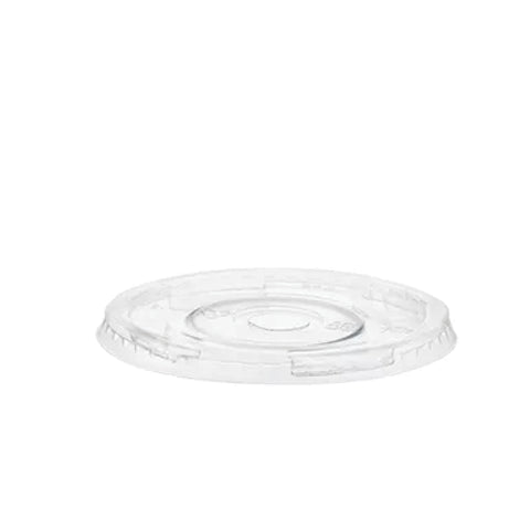 Biodegradable Clear Smoothie Cup Flat Lids, supplied by Caterlink SA.