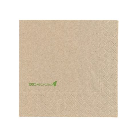 Paper Serviettes 2ply Eco Brown