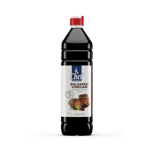 Chef Balsamic Vinegar 1lt, supplied by Caterlink SA.