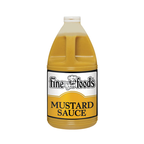 Fine Foods pourable mustard, supplied by Caterlink SA.