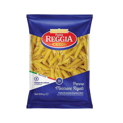 Reggia Rigate Penne 500g, supplied by Caterlink SA.