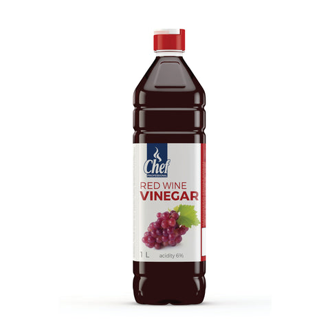 Chef Red Wine Italian Vinegar 1lt, supplied by Caterlink SA.