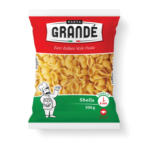 Pasta Grande Pasta Shells Large 500g, supplied by Caterlink SA.