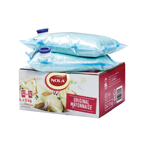 Nola Original Mayonnaise duo pack 5 kg, supplied by Caterlink SA.