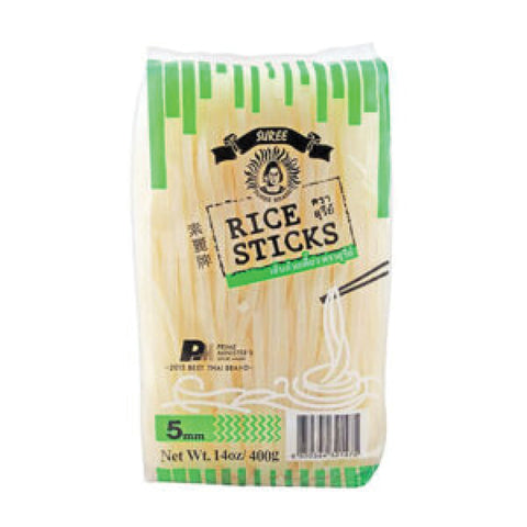 Suree Rice Noodle Sticks 5mm 150g, supplied by Caterlink SA.