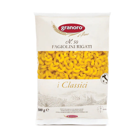 Granoro Fagiolini Rigati Elbow 500g, supplied by Caterlink SA.