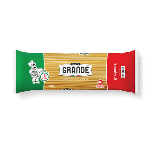 Pasta Grande Spaghetti 500g, supplied by Caterlink SA.