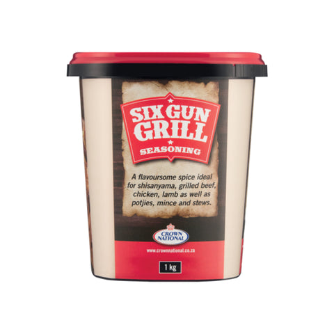 Six Gun Grill Seasoning 1kg, supplied by Caterlink SA.