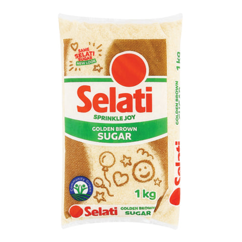 Selati Golden Brown Sugar 1kg, supplied by Caterlink SA.