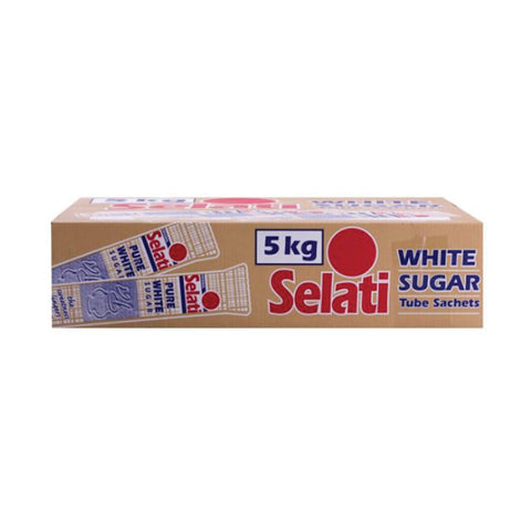 Selati White Sugar Tubes 1000 x 5g, supplied by Caterlink SA.