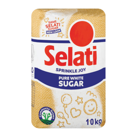 Selati White Sugar 10kg, supplied by Caterlink SA.