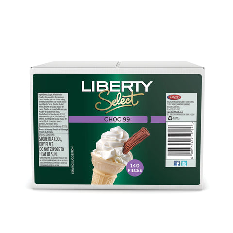 Liberty Choc 99 140's, supplied by Caterlink SA.