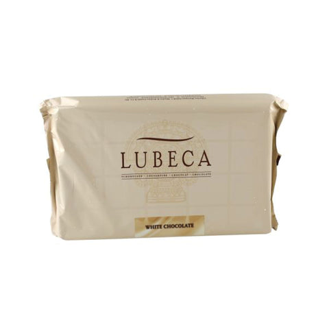 Lubeca White Chocolate 2.5kg, supplied by Caterlink SA.